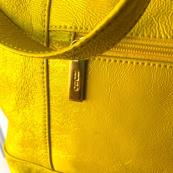 Yellow Leather Tote Bag - Picture 7 of 15